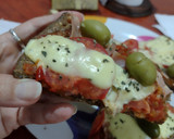 Foto del paso 2 de la receta: Pizza, con base de harina de lino dorado y semillas. 🚫🌾 - Sin TACC - Low Carb-