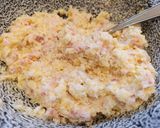 Sajttal, baconnal töltött krumpli recept fázis 3 fotója