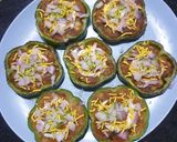 A picture of step 4 of Shimla Mirch Tikki Chaat.