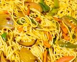 Chinese veg Hakka noodles with schezwan chutney recipe step 3 photo