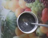A picture of step 3 of Fruity Custard With Basil Seeds.
