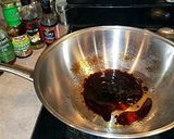 A picture of step 2 of Mike's Spicy Garlic Sesame Rice Noodles.