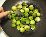 A picture of step 3 of Simple! Brussels Sprouts Garlic Butter Grill.
