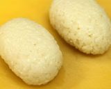 A picture of step 1 of Cylinder Shaped Onigiri Rice Balls: Santa Christmas Bento.