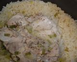 A picture of step 5 of Foolproof Chicken Rice in a Rice Cooker.