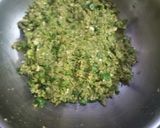 A picture of step 3 of Hara Chana kebab.