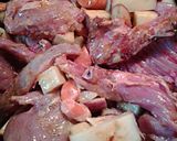 A picture of step 4 of Roasted Rabbit with Roots.