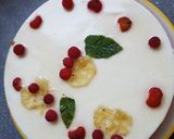 A picture of step 6 of Lemon and Raspberry Bavarois.