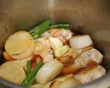 A picture of step 3 of Rich Simmered Chicken Wing Drumettes, Daikon Radish and Eggs.