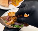 A picture of step 4 of Chicken Shawarma Pita Pockets.