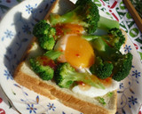 A picture of step 4 of Broccoli Egg Toast.
