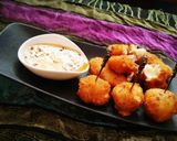 A picture of step 8 of Mac & Cheese bombs.