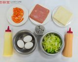 【樂客來】早午餐之～法式蔬菜火腿吐司的食譜步驟1照片