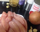 A picture of step 1 of My Tomato Garlic and Onion Chicken in Wine Sauce 😀💚.