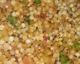 A picture of step 3 of Yellow Masala sago.