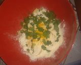A picture of step 2 of Maru Bhajia.