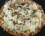 A picture of step 3 of ROTI PIZZA from LEFTOVER VEGETABLE JALFREZI.