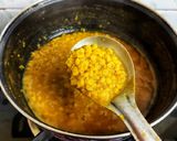 A picture of step 3 of Yellow split pea dal.