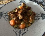 Foto del paso 13 de la receta Tabulé Estilo Marroquí con Melón Cantalupo y Pechuga con Cebolla Caramelizada en Salsa de Ostras !!!