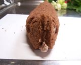A picture of step 10 of Chocolate & Banana Carp Banner Cake for Kid's Day.