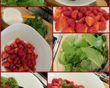 A picture of step 1 of AMIEs Minted Strawberries.