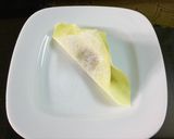 Hình bước làm 3 của món Hoành thánh . Bữa sáng thứ 7