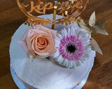 Foto del paso 2 de la receta: Torta de cumpleaños sin gluten con flores naturales💐