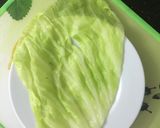 Hình bước làm 1 của món Cải bắp cuộn thịt