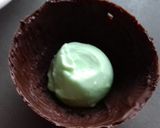 Une image de l'étape 2 de Sphère choco-menthe.