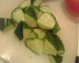 A picture of step 3 of Octopus and Cucumber Salad with Lemon Dressing.