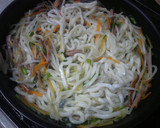 A picture of step 4 of Simple Soy Sauce Flavored Stir Fried Udon.