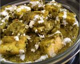 A picture of step 12 of Creamy Palak paneer.