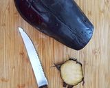 Foto del paso 1 de la receta: Milanesa de berenjena 🍆