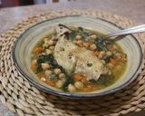 Foto del paso 7 de la receta Potaje de garbanzos con pollo y espinaca