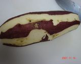 A picture of step 1 of Quick, Comforting Snack Sweet Potatoes with Kinako.