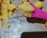Foto langkah ke 4 dari resep 1 adonan 3 rasa (choco thumbprint pandan snow ball palm cheese).