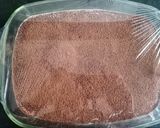 A picture of step 5 of Coffee biscuit pudding.