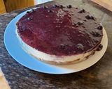 A picture of step 8 of Philadelphia cheesecake (no bake).