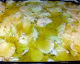 A picture of step 4 of Boureki without filo from Chania.
