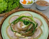 Hình bước làm 5 của món Bê thui cuộn luộc sả, gừng