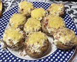Foto del paso 7 de la receta: Champiñones rellenos de jamón y queso