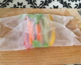 A picture of step 1 of Vegan spring roll.