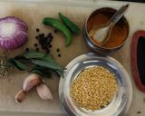 A picture of step 1 of Banana Stem dal Soup.