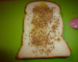 A picture of step 2 of For a Lunch for One Sesame Cheese Toast.