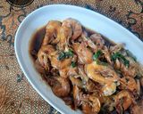 Foto langkah ke 5 dari resep Udang Saus Teriyaki.