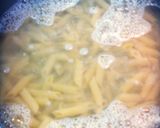 A picture of step 1 of Pasta and minced meat with bachemel scauce.