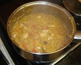 A picture of step 8 of Chicken Dal Curry.
