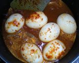 A picture of step 5 of Sambal Telur (Malaysian-Style Hard Boiled Eggs in Chili Sauce).