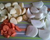 A picture of step 1 of Dense and Hearty Nikujaga - Japanese Meat & Potato Simmer.