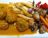 Foto del paso 7 de la receta: Albóndigas de ternera y salsa tailandesa con verduras
